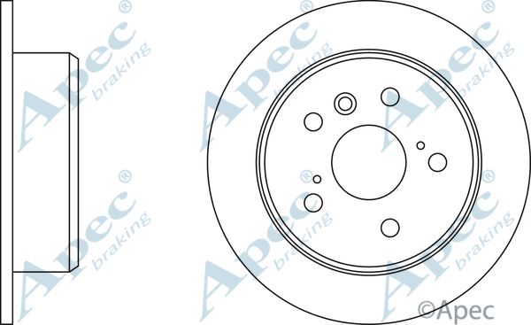 APEC BRAKING stabdžių diskas DSK711